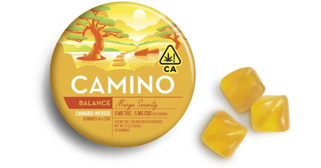 Photograph of product: Mango Serenity 1:1 gummies - 