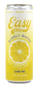 Photograph of product: Lemon | 5mg Infused Bubbly | Easy