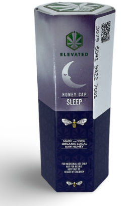 Photograph of product: Elevated - Sleep Honey Capsules - (I)  - 100mg