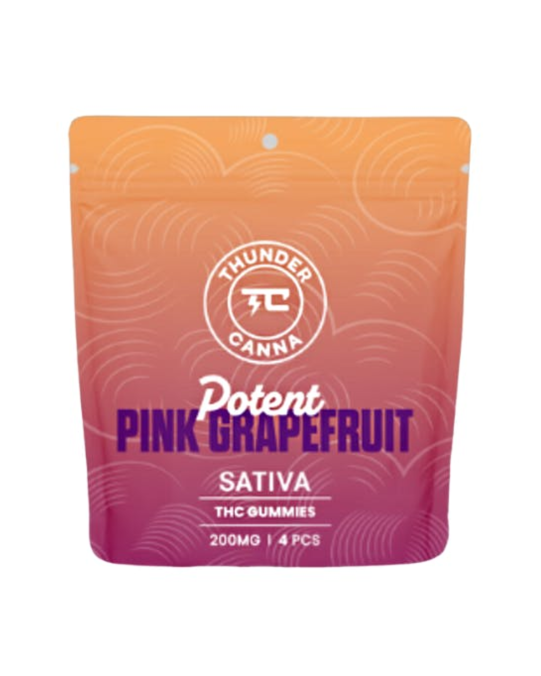 Photograph of product: Thunder Canna | Pink Grapefruit | 200MG | 4 PCS