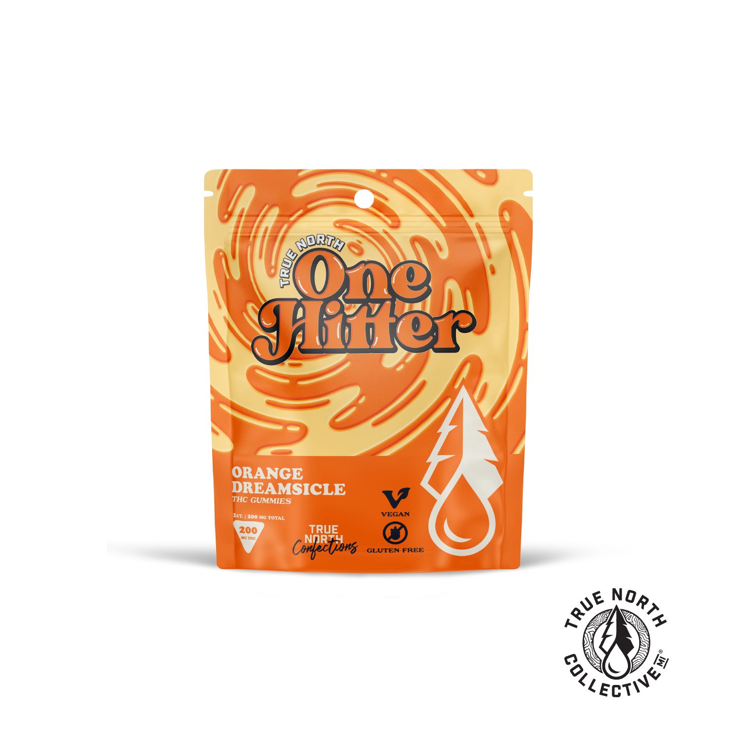 Photograph of product: One Hitter - Orange Dreamsicle Gummy - 200mg