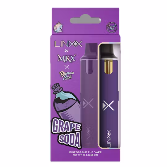 Photograph of product: LINXX BY MKX X PRESSURE PACK DISPOSABLE | GRAPE SODA