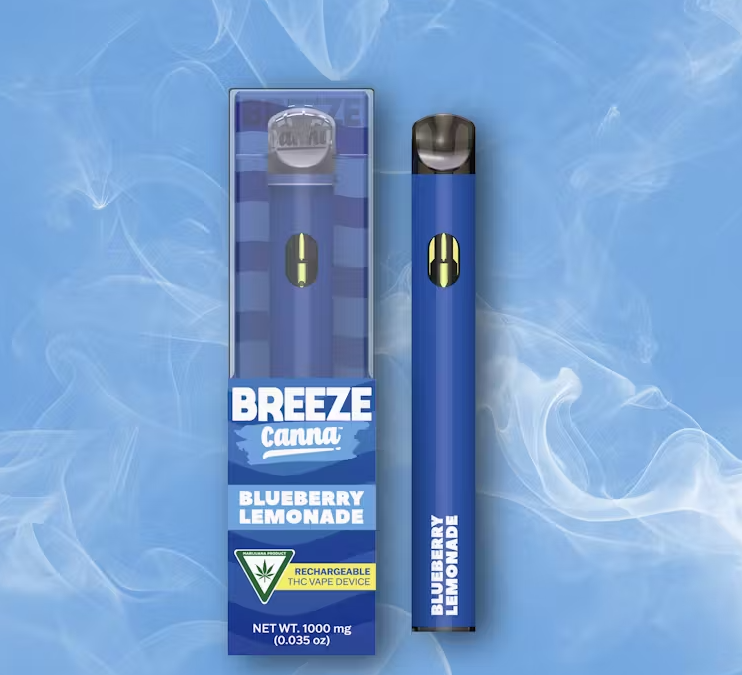 Photograph of product: BREEZE DISPOSABLE | BLUEBERRY LEMONADE