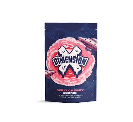 Photograph of Product: Dimension X - Wild Cherry - Gummies - 200mg