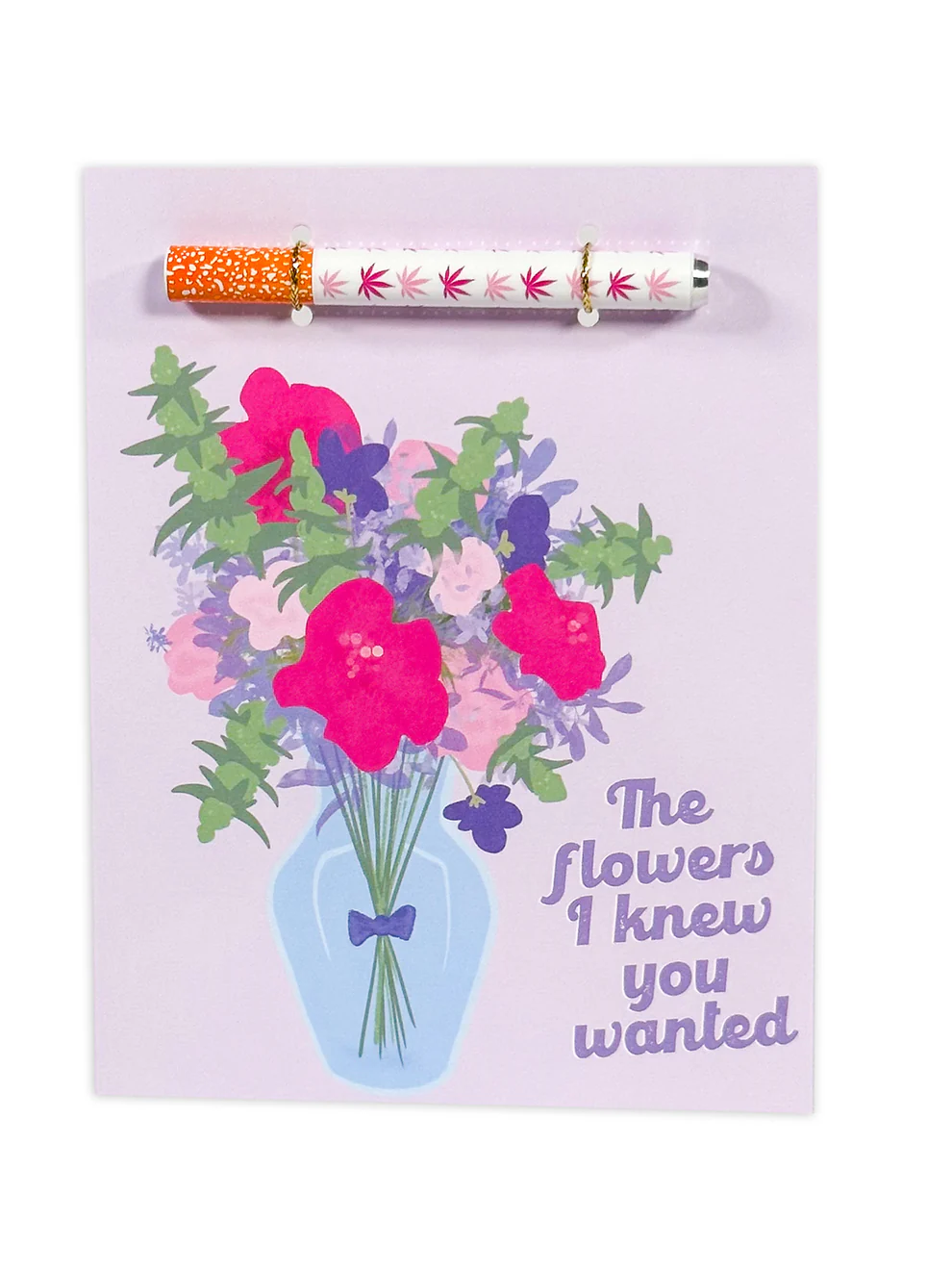 Photograph of product: Flower Greeting Card with One Hitter