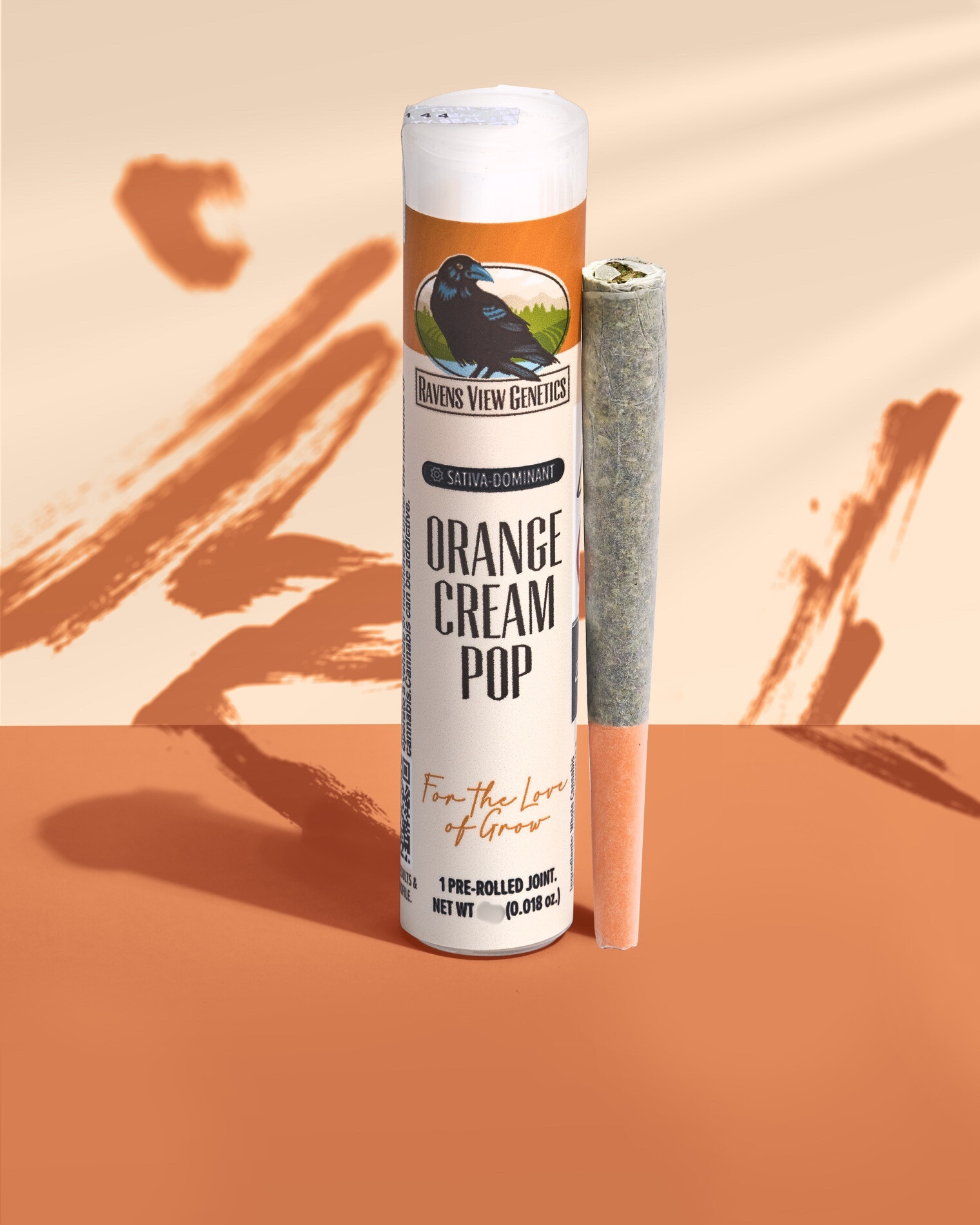 Photograph of Product: Orange Cream Pop | 1g Pre-Roll | Raven's View