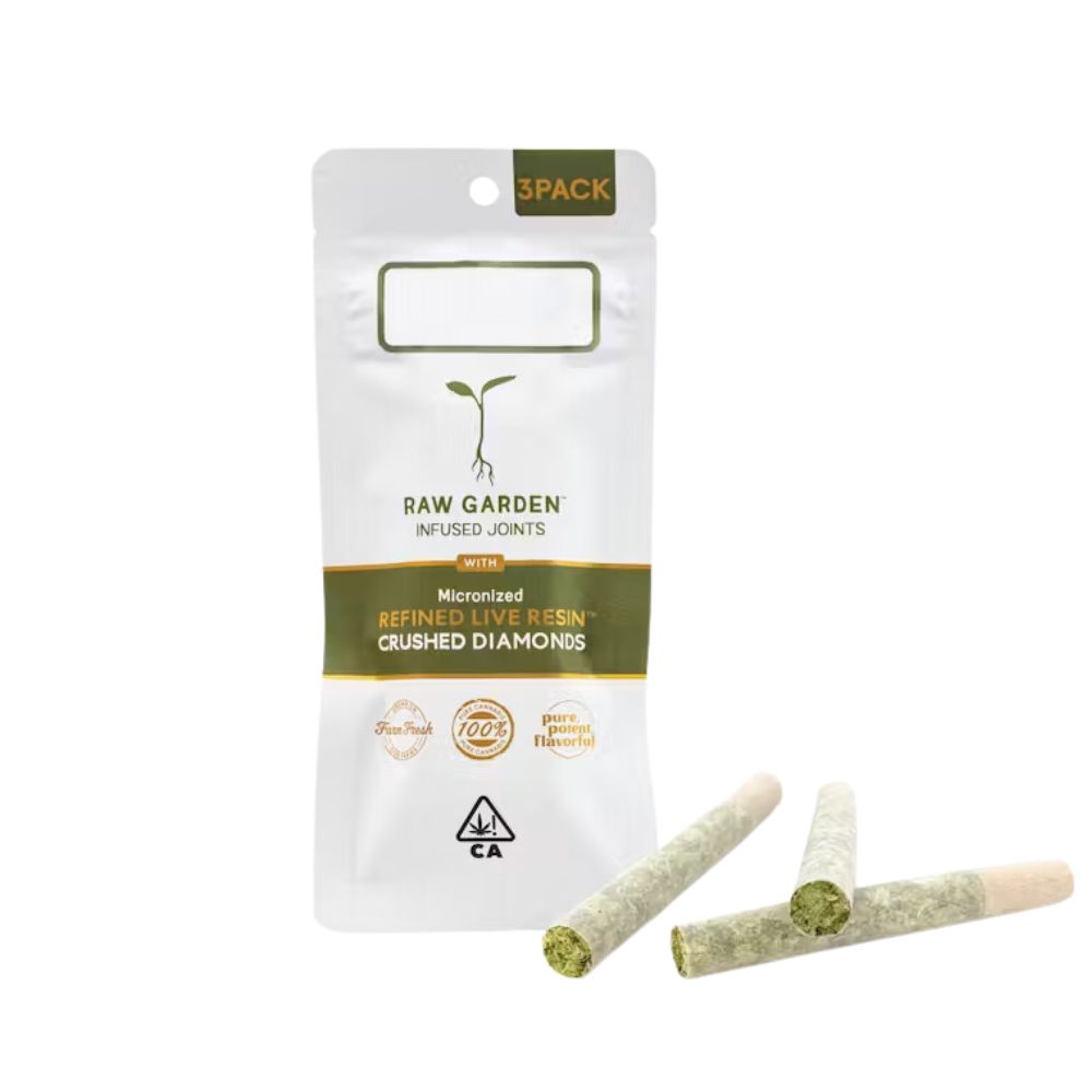 Photograph of product: BANANA SLURM CRUSHED DIAMOND (3PK) - RAW GARDEN