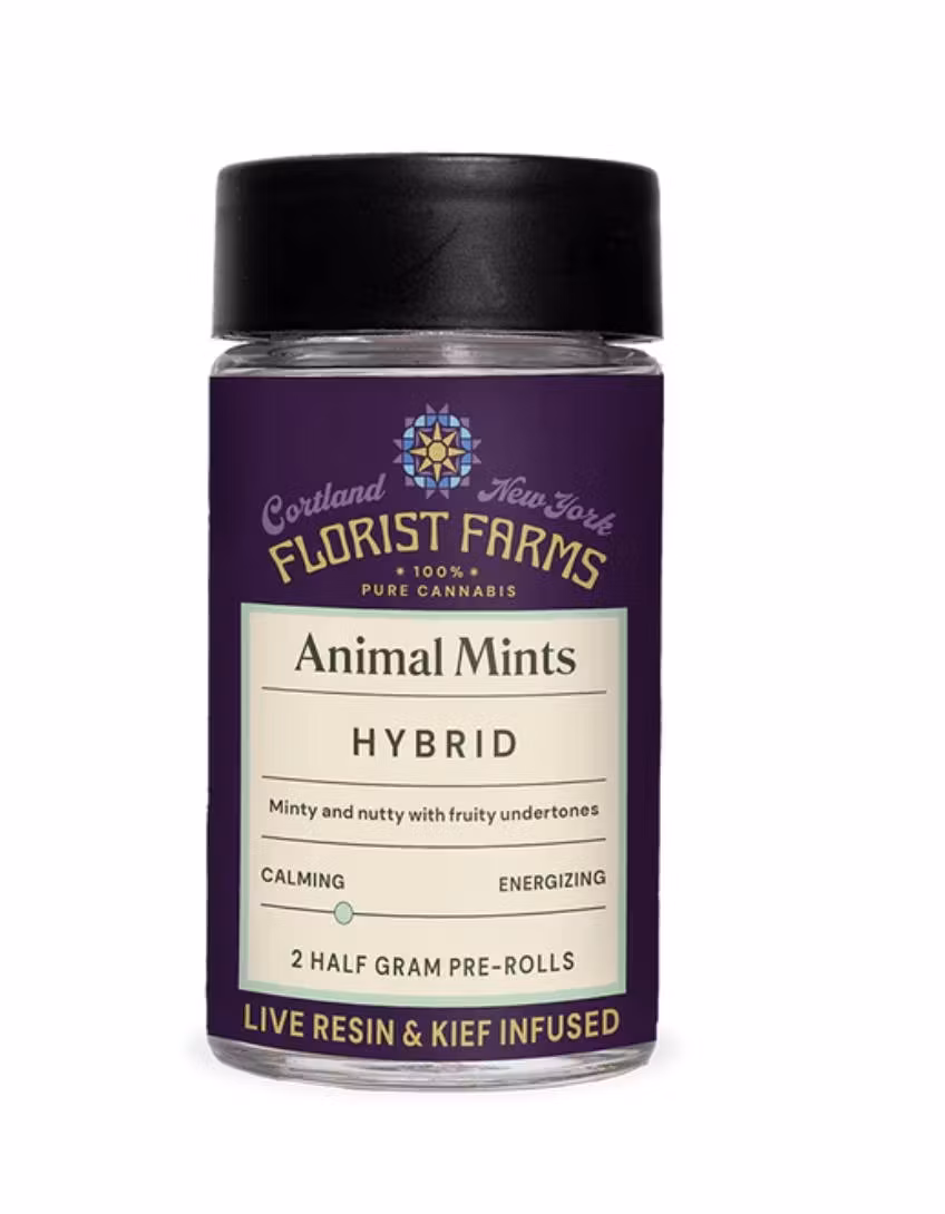 Photograph of product: Florist Farms Animal Mints hybrid Infused Pre-Rolls 2pk