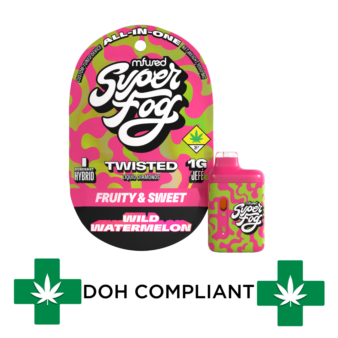 Photograph of product: DOH | Wild Watermelon Super Fog Twisted Disposable | 1g