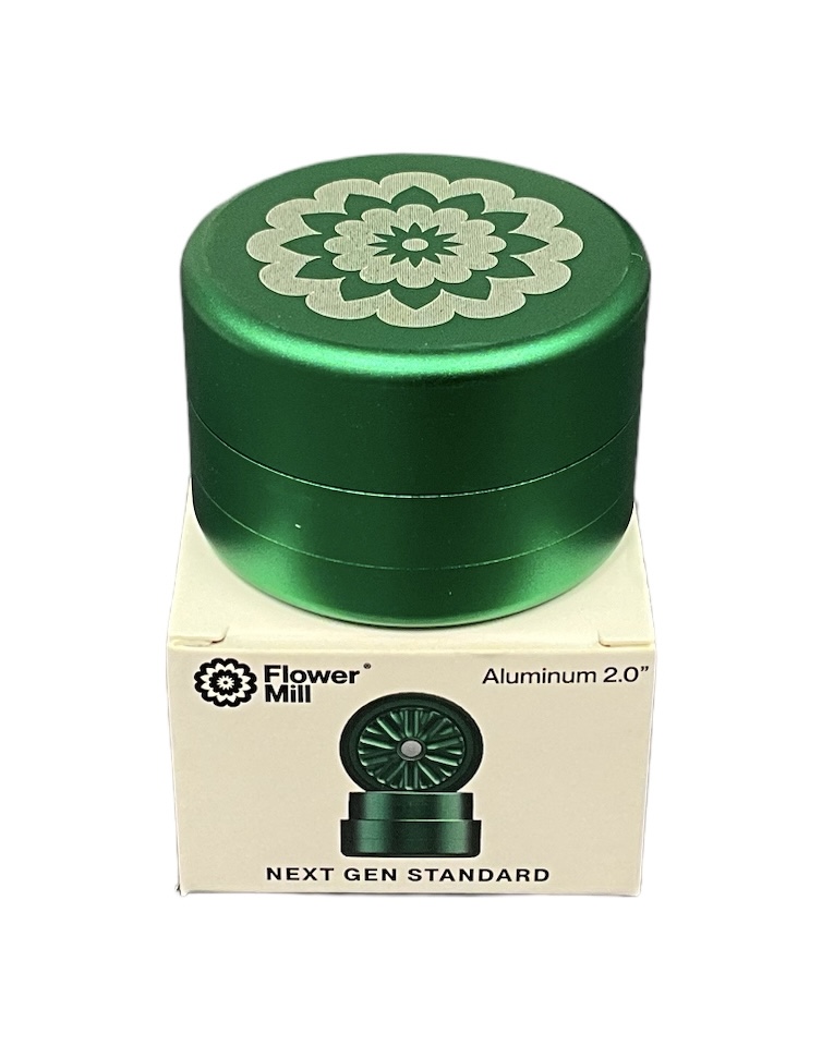 Photograph of product: Flower Mill Mini Grinder Green