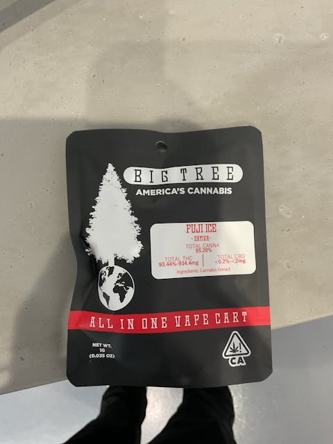 Photograph of product: Big Tree - 1g AIO - Fuji Ice - 