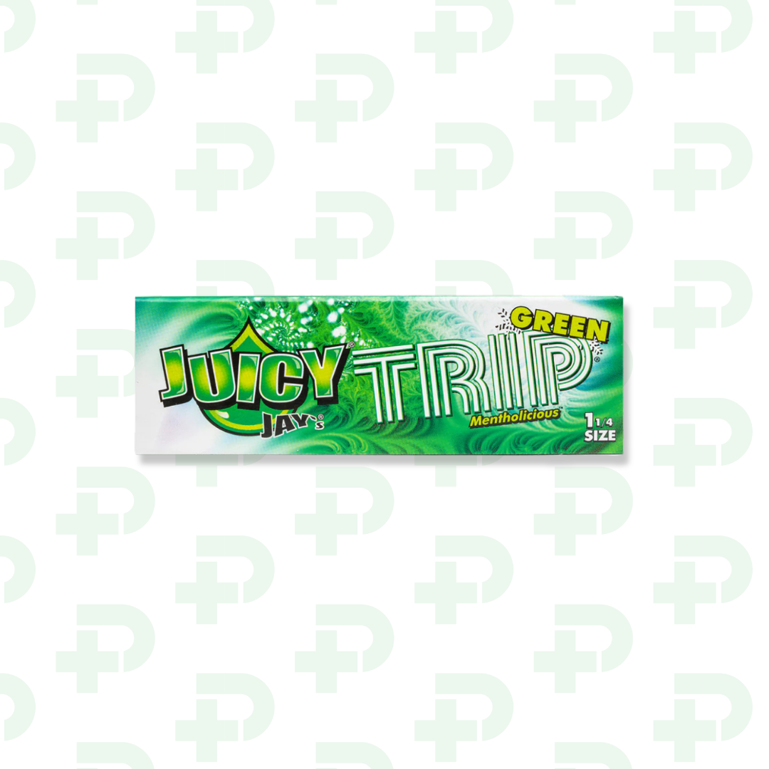 Photograph of product: Juicy Jay's 1 1/4 Papers - Green Trip