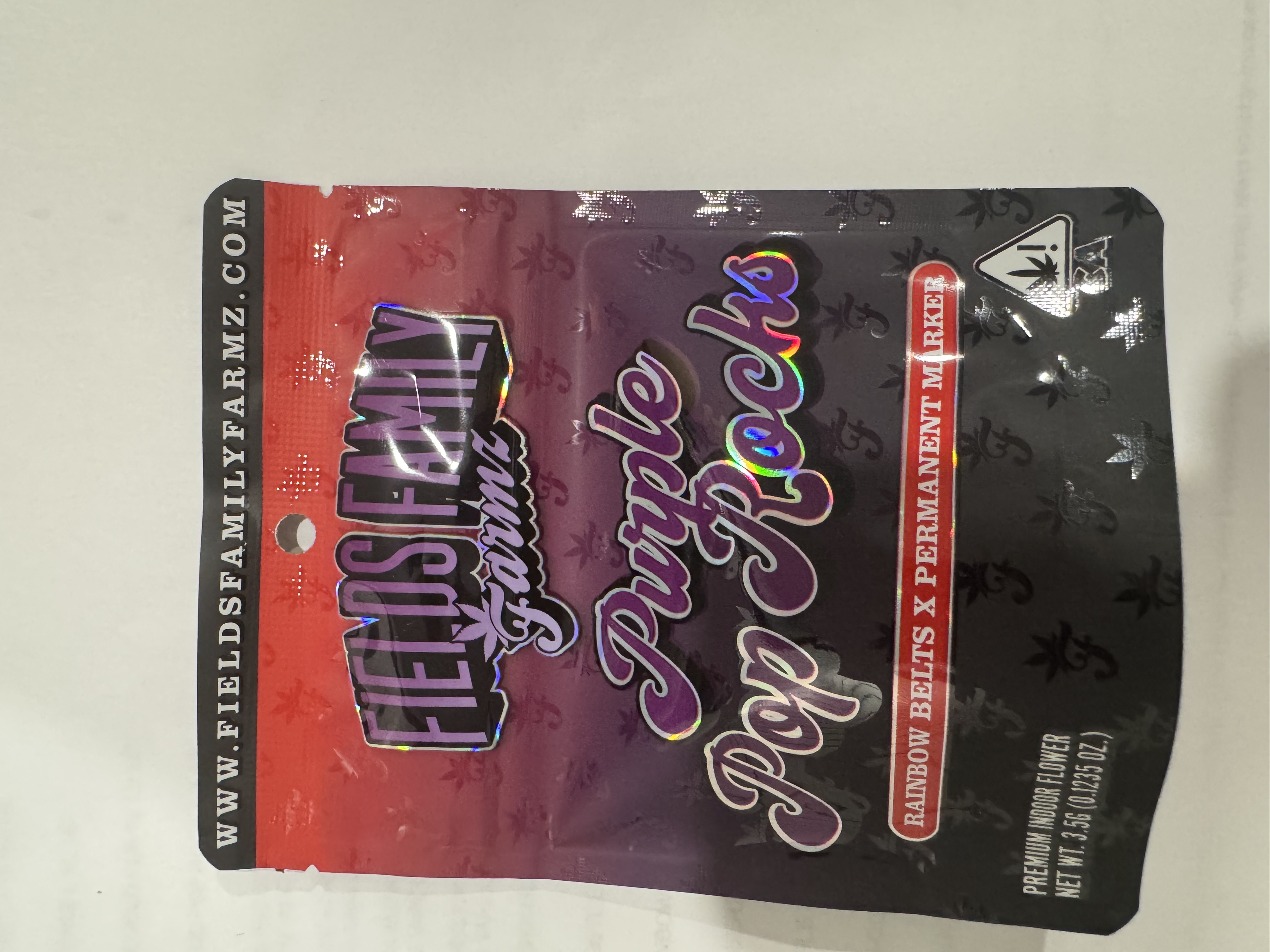 Photograph of product: PURPLE POP ROCKS 3.5G FLOWER - 3.5 G