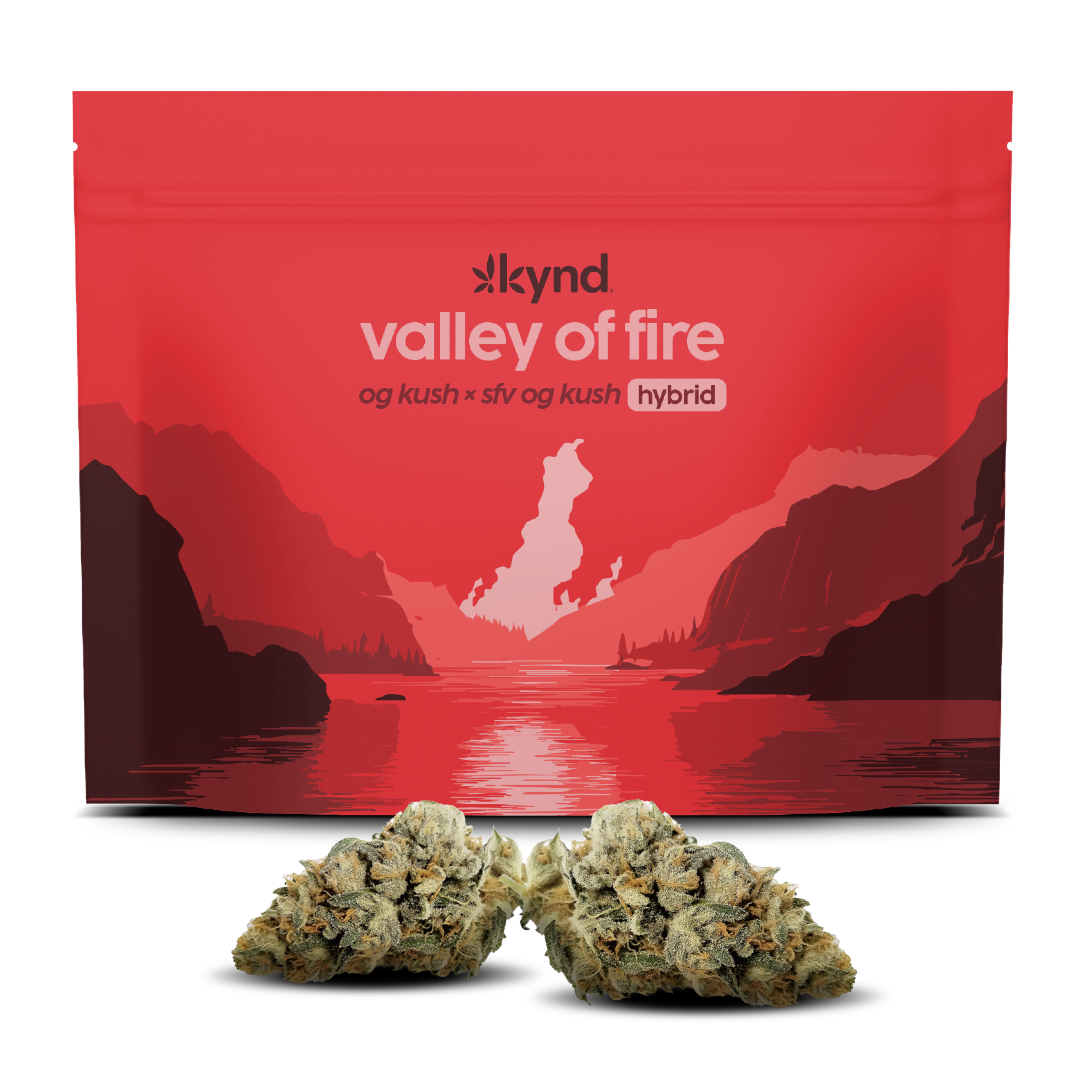 Photograph of product: Kynd Valley of Fire (H) Flower 28g