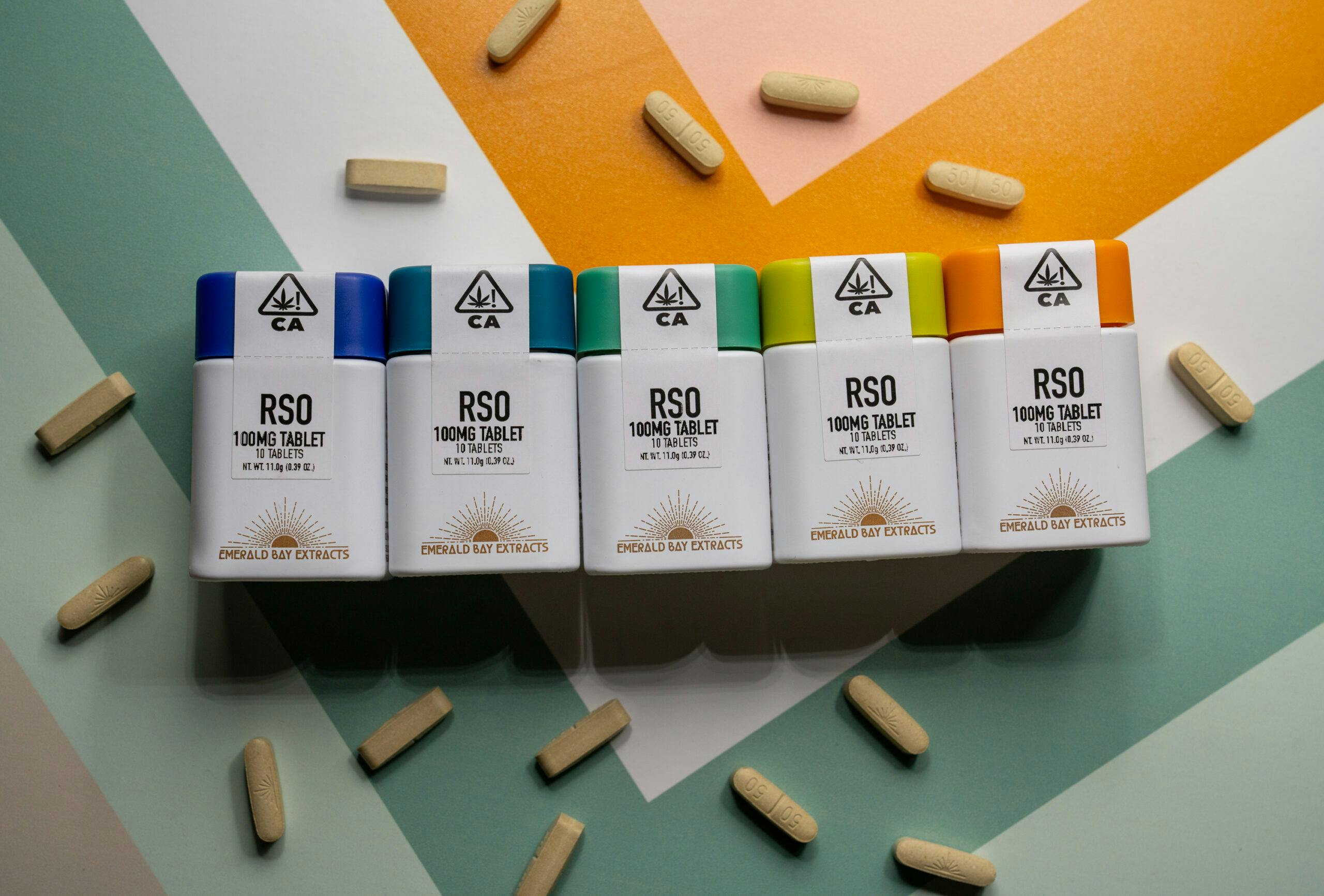 Photograph of product: EMERALD BAY EXTRACTS | BLUE DREAM | 100MG RSO TABLETS | 10CT