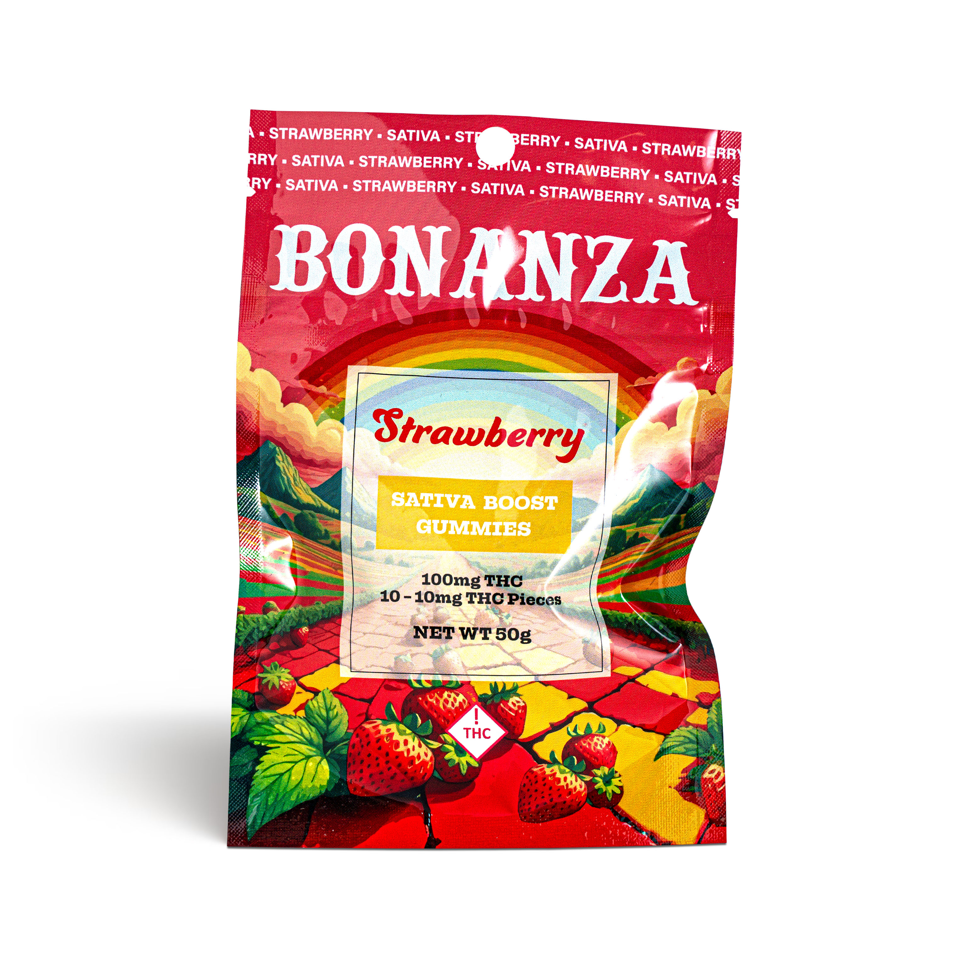Photograph of product: Strawberry Gummies - 100mg