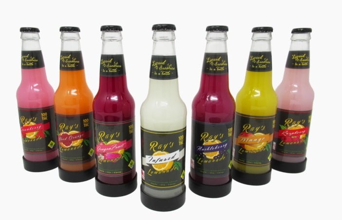 Photograph of product: 16 oz 100mg | Rays | Raspberry Lemonade