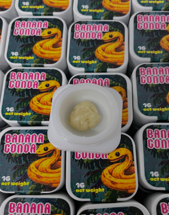 Photograph of product: Bananaconda | 1g | Live Rosin | OMG