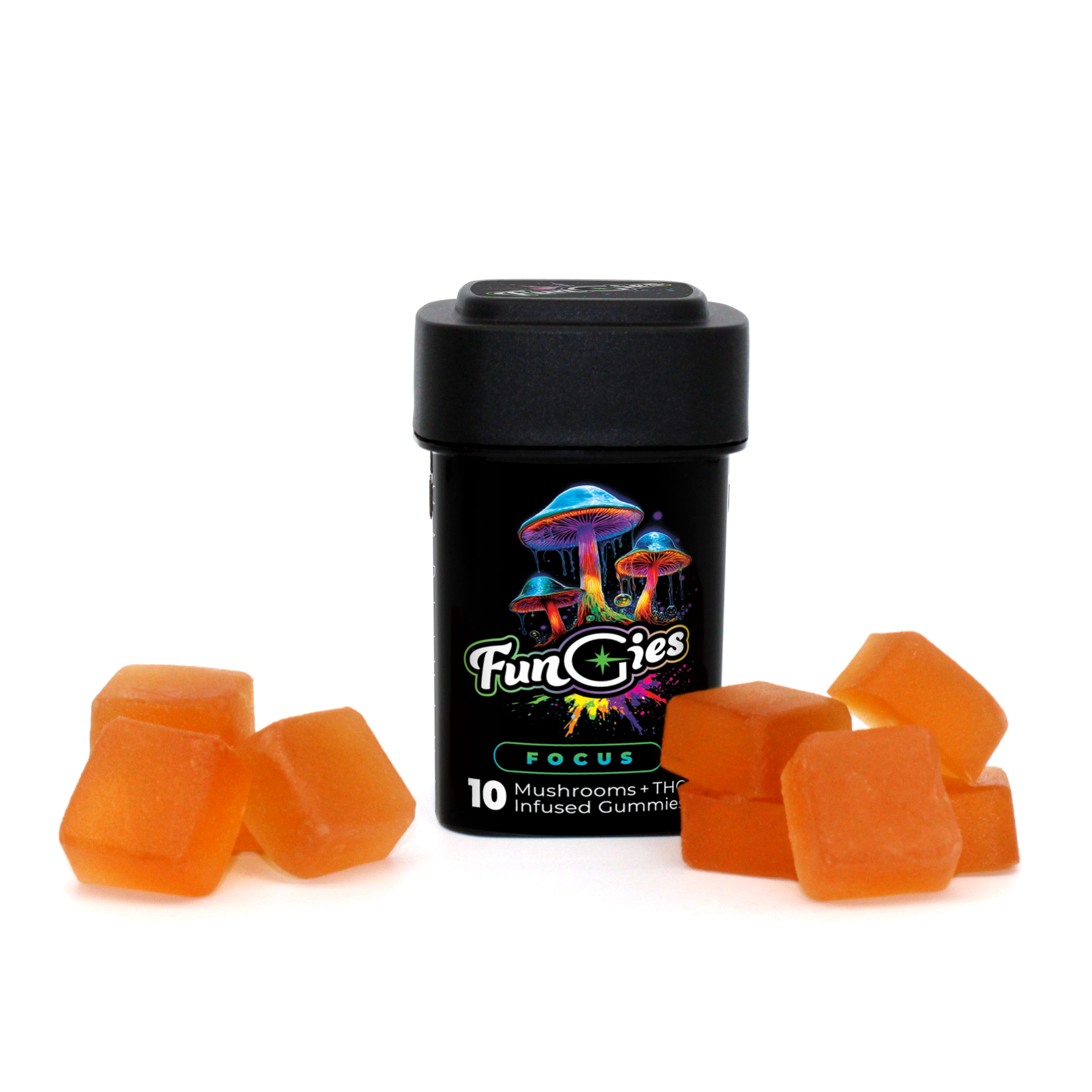 Photograph of product: Peach Focus Functional Mushroom Fungies (100mg)