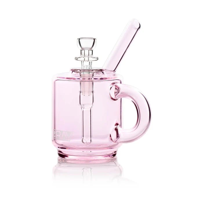 Photograph of product: Coffee Mug Pocket Bubbler I Pink I Grav
