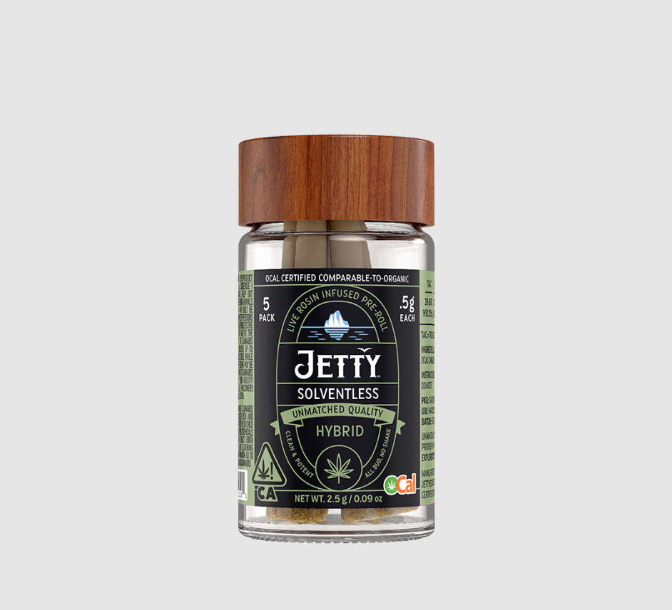 Photograph of product: 5pk - Moonbow x Gelato (OCal Solventless) - 2.5g (H) - Jetty