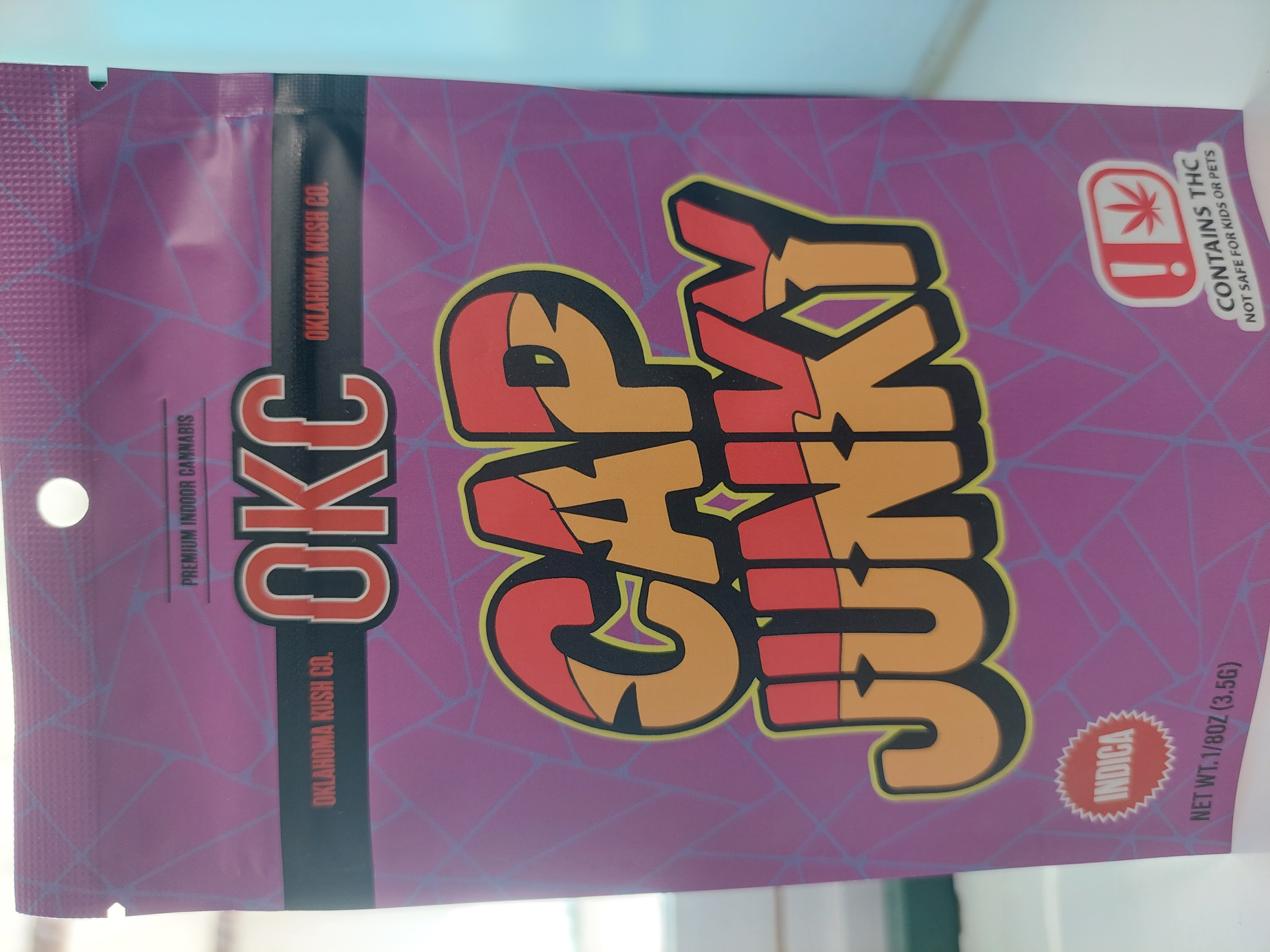 Photograph of product: FLOWER OKC CAP JUNKY - 3.5g