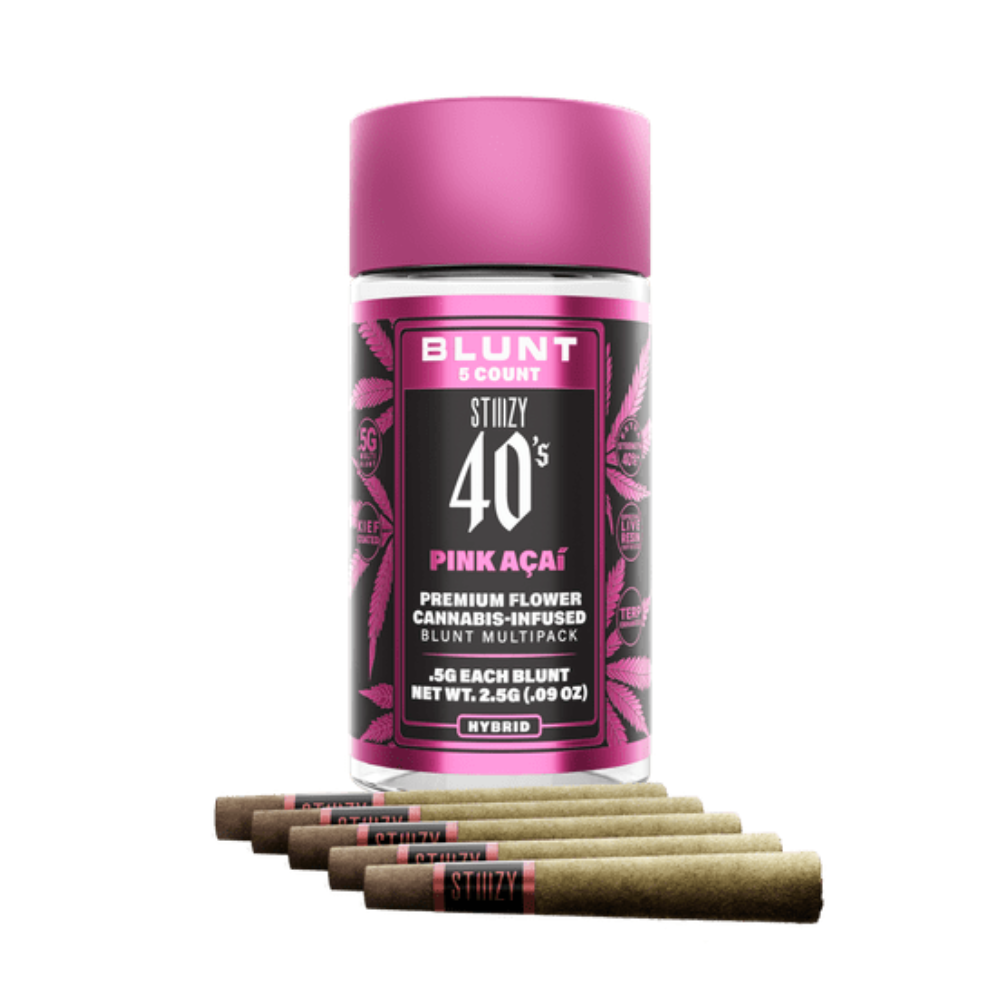 Photograph of product: Stiiizy - 5 Pack Infused Blunts - Pink Acai