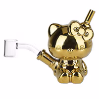 Photograph of product: Hey There, Cat Glass Dab Rig - 4.5"