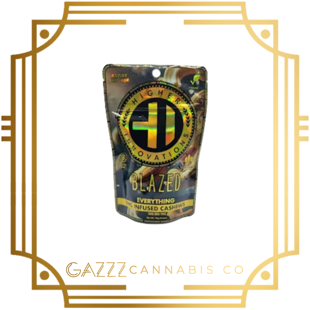 Photograph of product: Blazed | Cashews 200mg | Everything