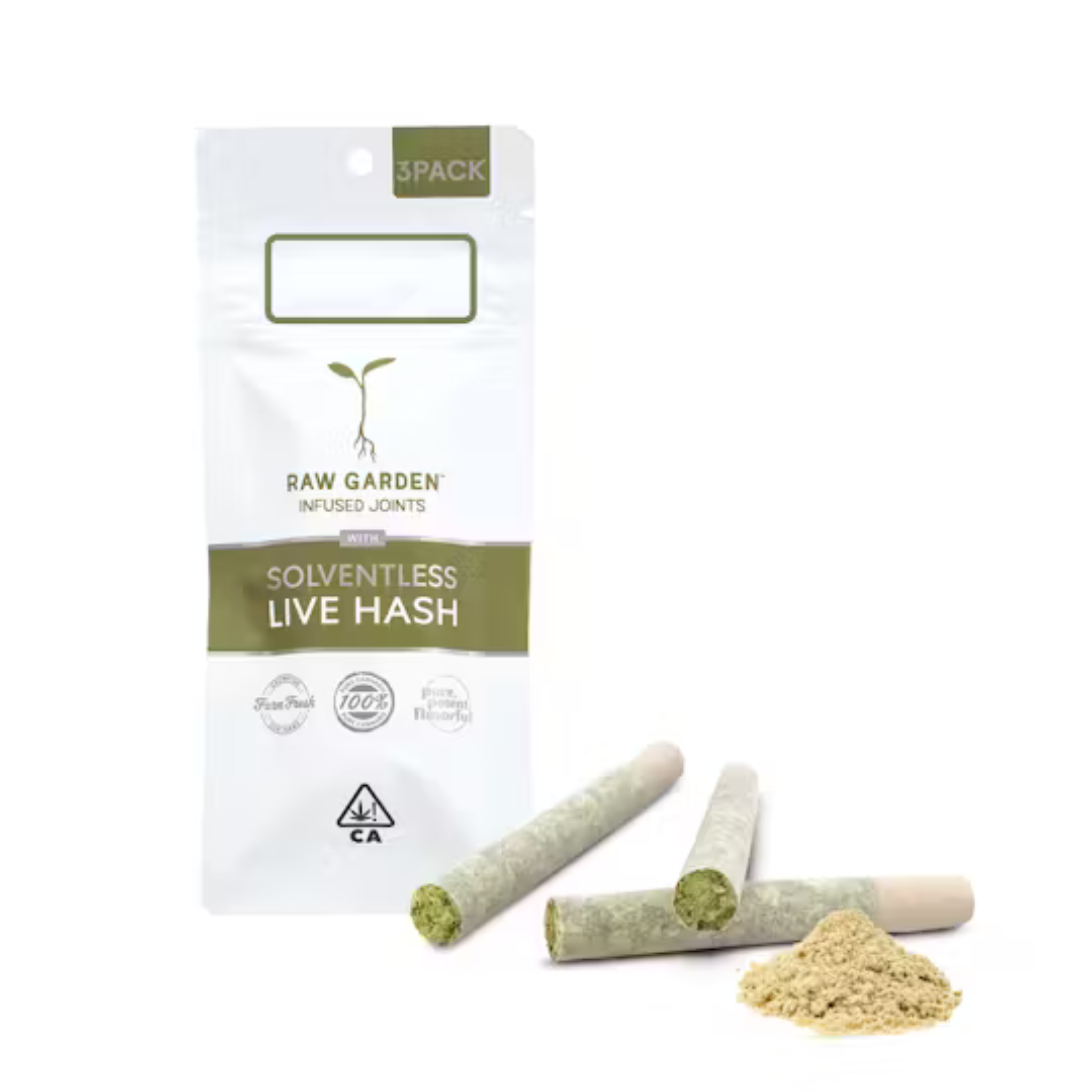 Photograph of product: CHEMELON REFINED LIVE RESIN CRUSHED DIAMONDS 3PK PREROLLS