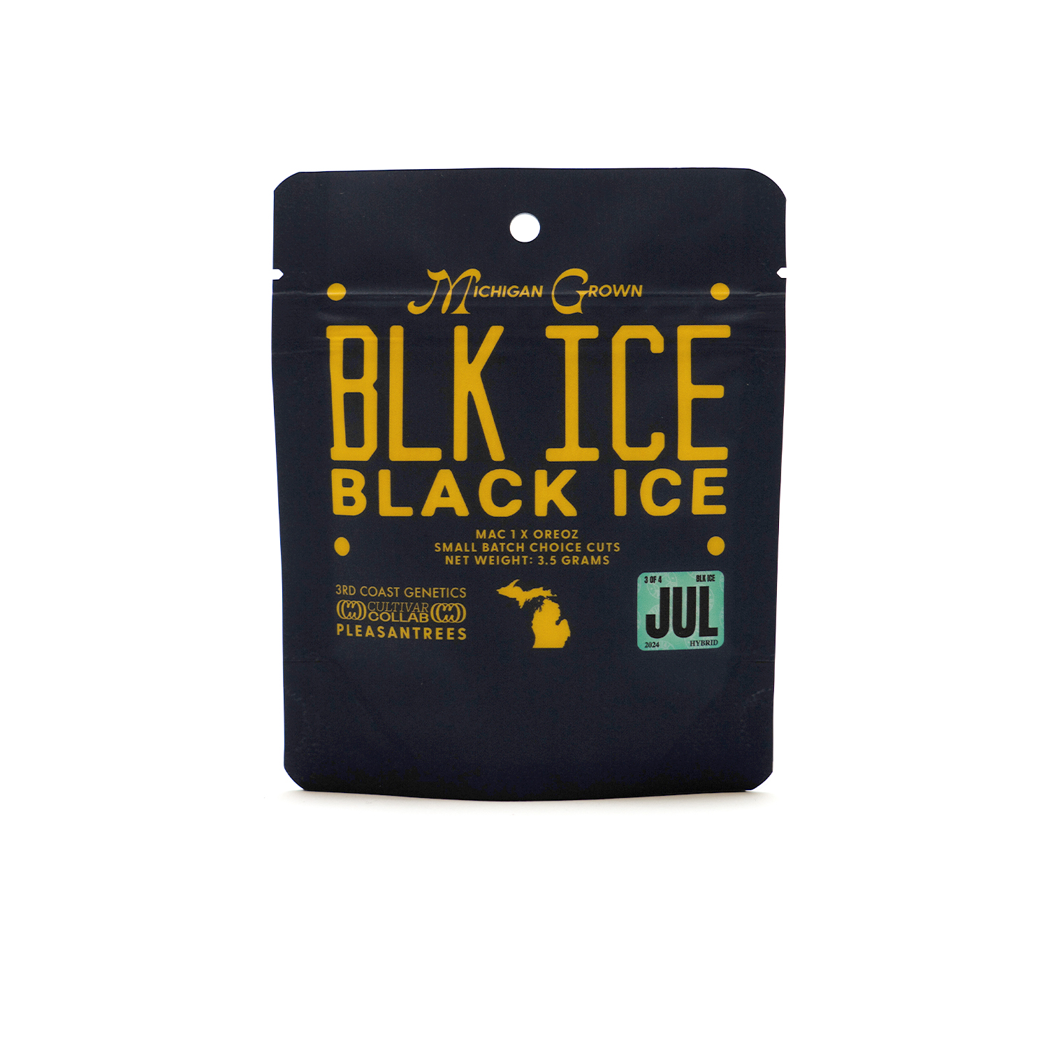 Photograph of product: Cultivar Collab - 3rd Coast | Black Ice | 3.5g