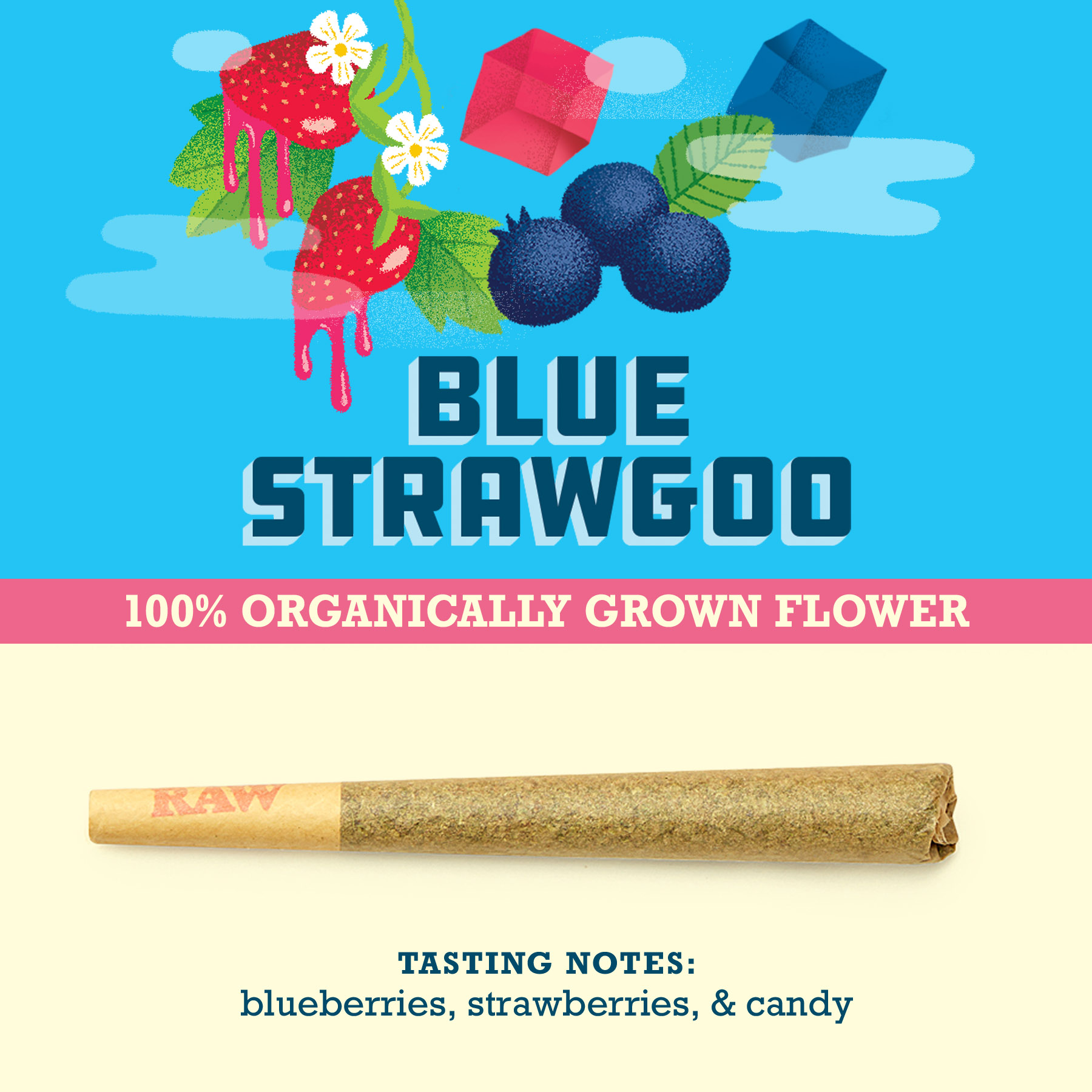 Photograph of product: Blue Strawgoo | Pre-Roll