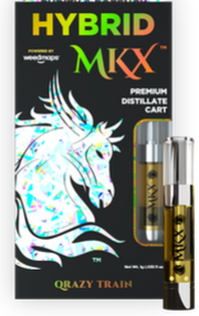 Photograph of product: Qrazy Train Vape Cartridge | 1g
