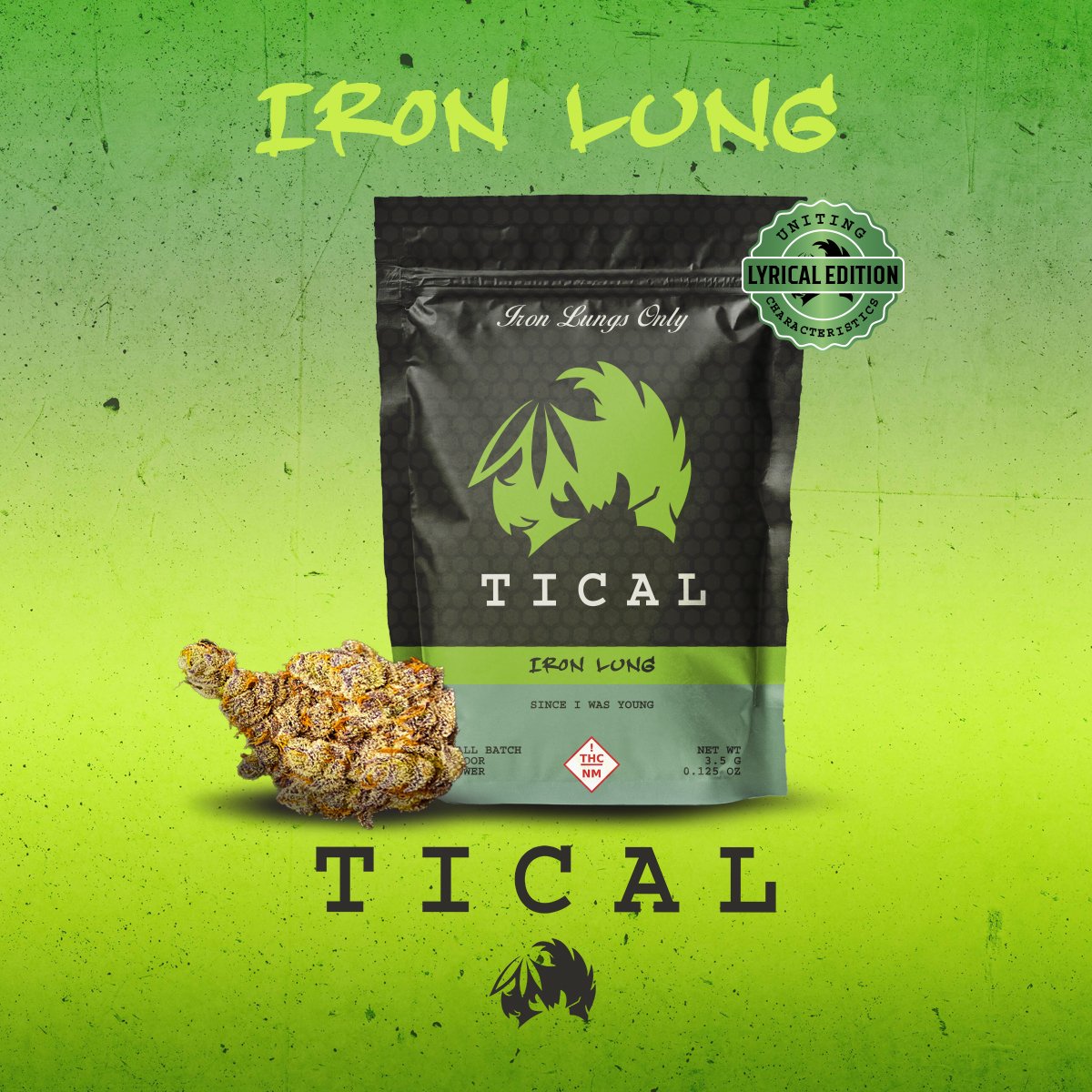 Photograph of product: Iron Lung | 3.5g Flower | Tical