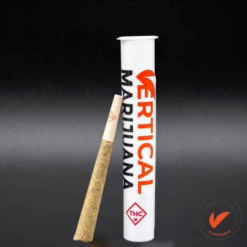 Photograph of product: VERTICAL - PLATINUM PAPAYA MIMOSA 2PK 1.25G INFUSED HYBRID