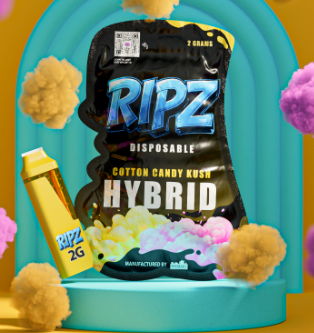 Photograph of product: Ripz - 2g Disposable - Cotton Candy Hybrid