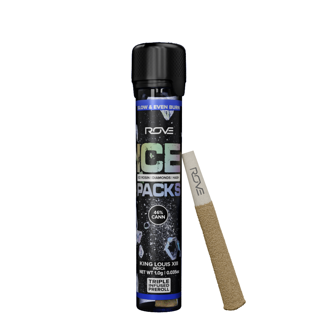 Photograph of product: King Louis XIII | Ice Pack Rosin Infused Pre-Roll (1ct)