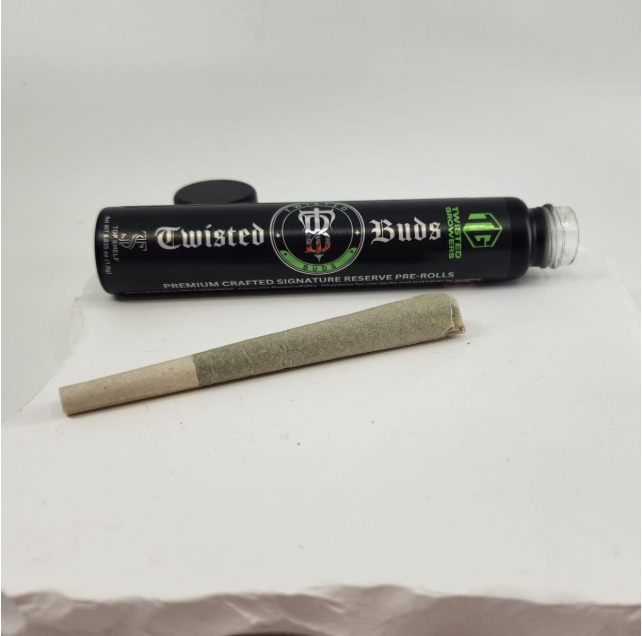 Photograph of product: Gush Mints | 1g | Pre Roll | Twisted Growers