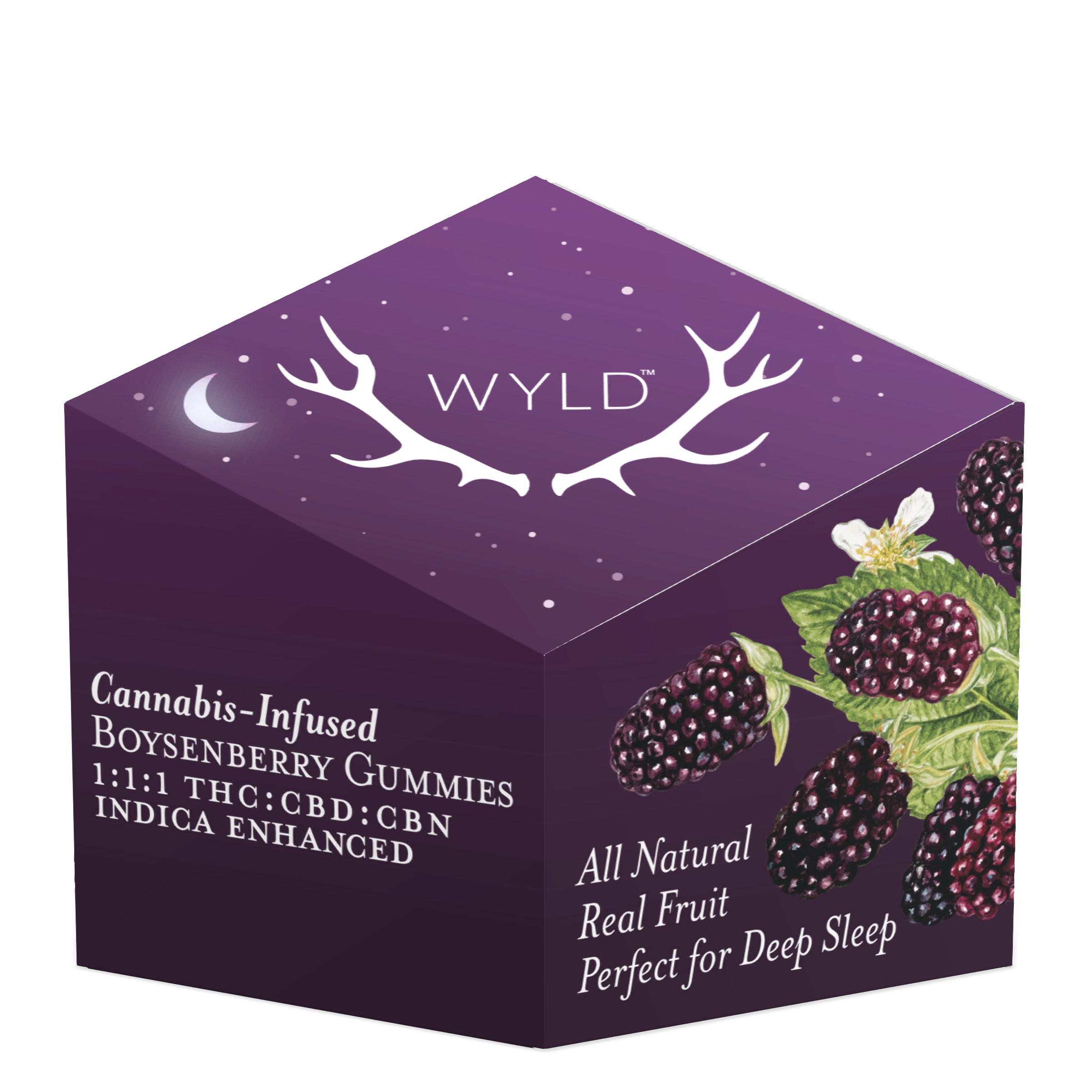 Photograph of product: Boysenberry 1:1:1 Gummies