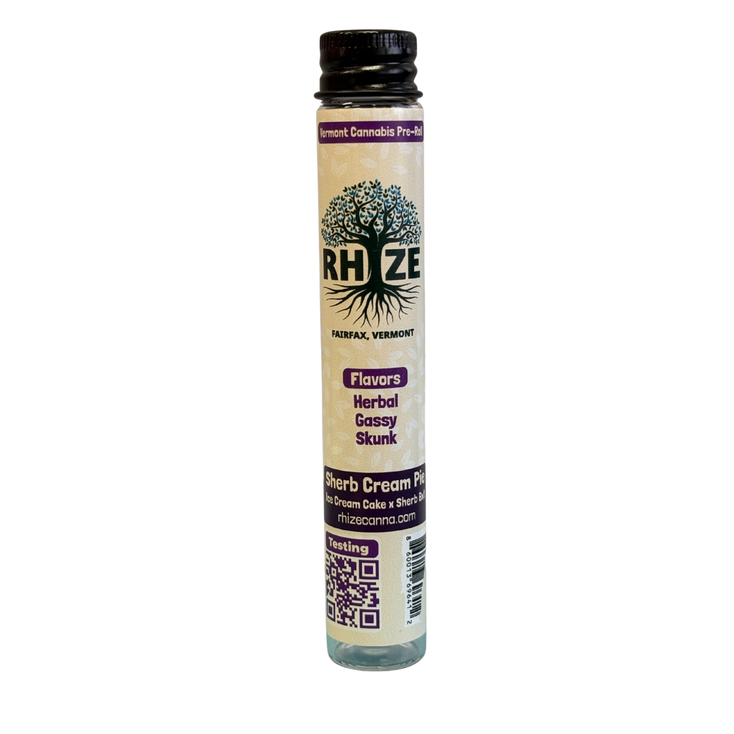 Photograph of product: Sherb Cream Pie | 1g Pre-roll | Rhize