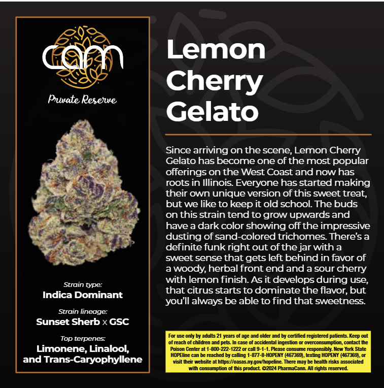 Photograph of product: Lemon Cherry Gelato | Flower | 7g (I)
