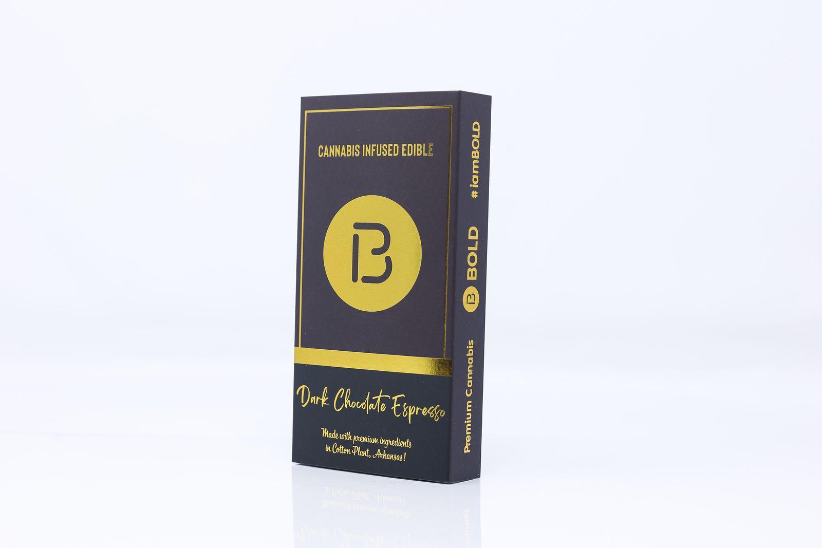 Photograph of product: BOLD | Dark Chocolate Espresso | Chocolate | 100mg