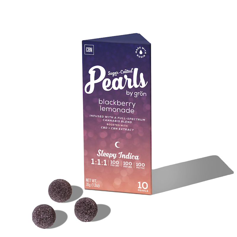 Photograph of product: gron - 100mg - 1:1:1 Blackberry Lemonade Pearls