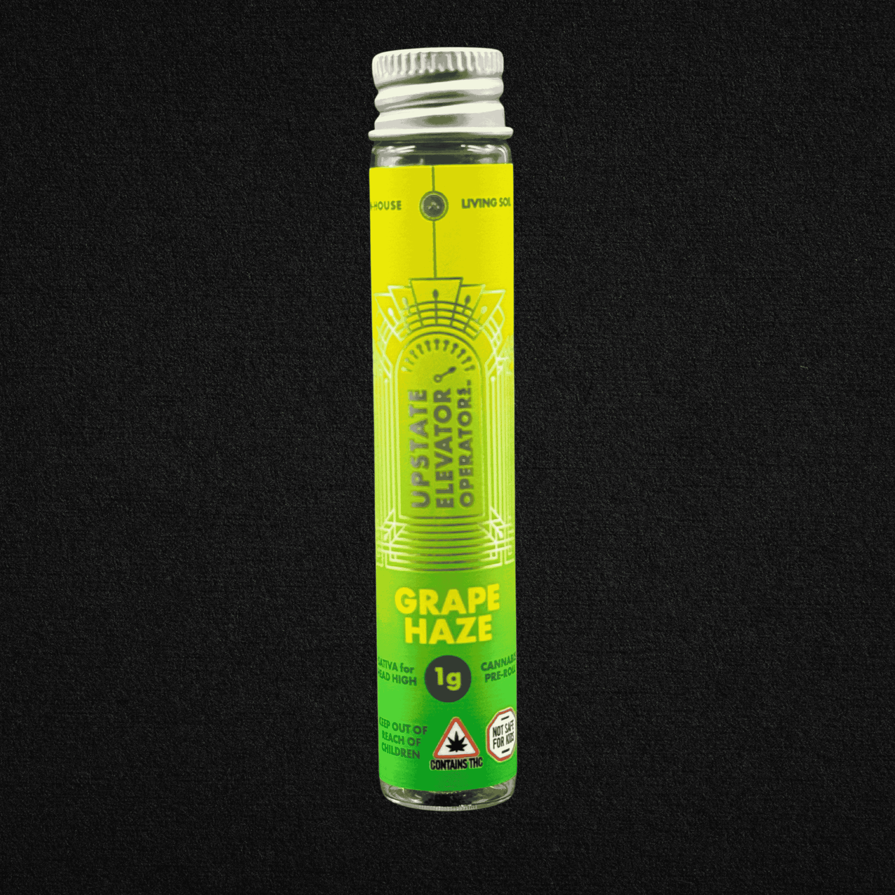 Photograph of product: Grape Haze Preroll 0.5g, 2pk - Living Soil Oui'd - Upstate Elevator Operators