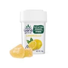 Photograph of product: Wana - Soft Lozenges - 100mg - Quick Limoncello