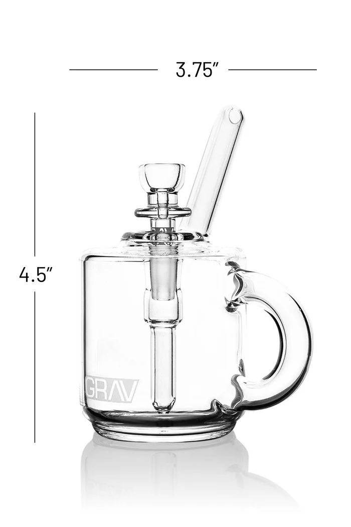 Photograph of product: GRAV | Coffee Mug Pocket Bubbler - Clear