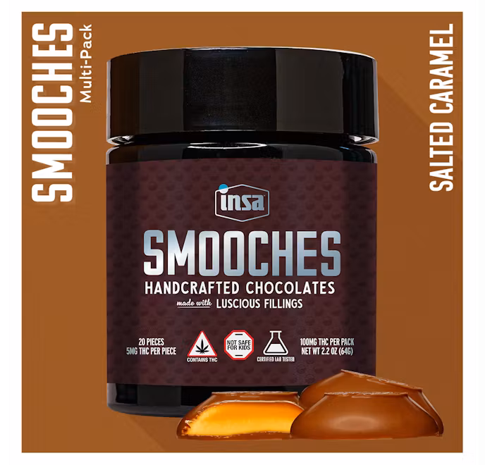 Photograph of Product: Smooches | Salted Carmel | Infused Chocolates | 100mg