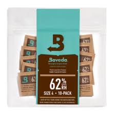 Photograph of product: Humidity Control Packs (10 pack) 62% RH Size 4 - Boveda