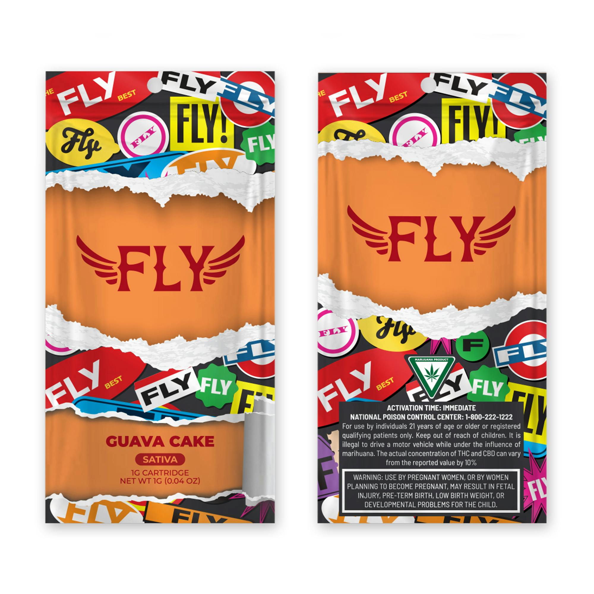 Photograph of product: Fly - 1g Cart - Guava Cake (S)