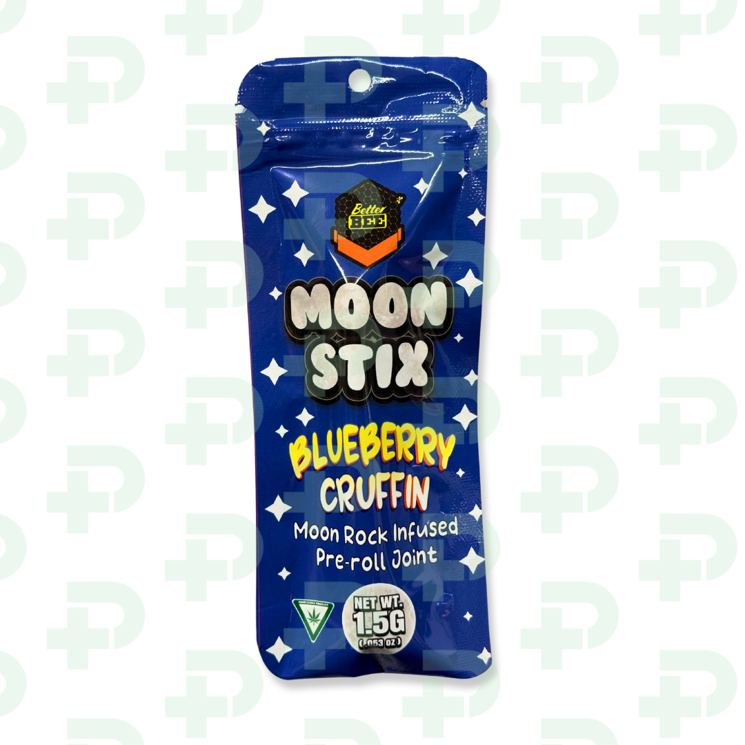 Photograph of product: Better Bee - Moon Stix Preroll - Blueberry Cruffin